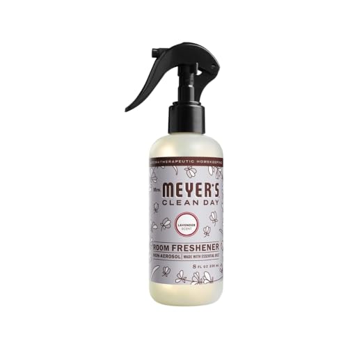 Mrs. MEYER'S CLEAN DAY Variety, 1 Room Freshener, 8 OZ, 1 Liquid Hand Soap, 12.5 OZ, 1 Liquid Dish Soap, 16 FL OZ, 1 Multi-Surface Cleaner, 16 OZ, 1 Toilet Bowl Cleaner, 24 OZ, 1 CT (Lavender)