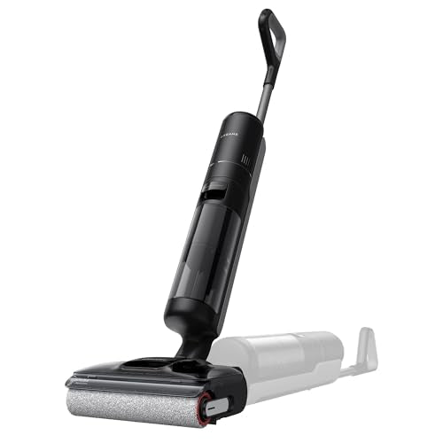 DREAME H12 Pro FlexReach Wet Dry Vacuum Cleaner, 0 Tangle Cordless Vacuum Mop All-in-One for Hard Floors, 180° Lie-Flat Floor Cleaner Machine with 194°F Hot Self-Cleaning, 50Mins Runtime