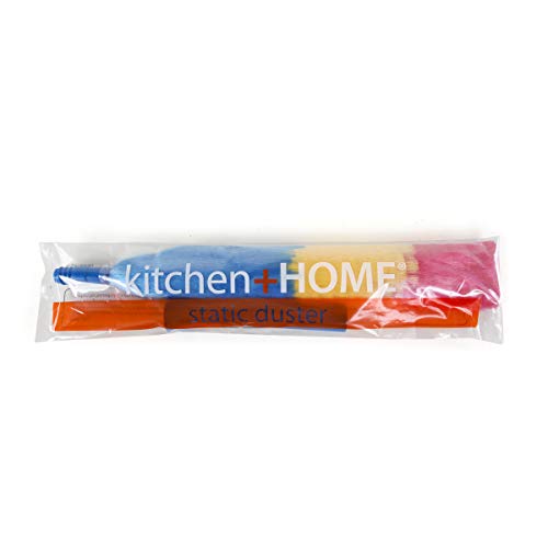 Kitchen + Home 23” inch Rainbow Static Duster - Electrostatic Feather Duster Attracts dust Like a Magnet!