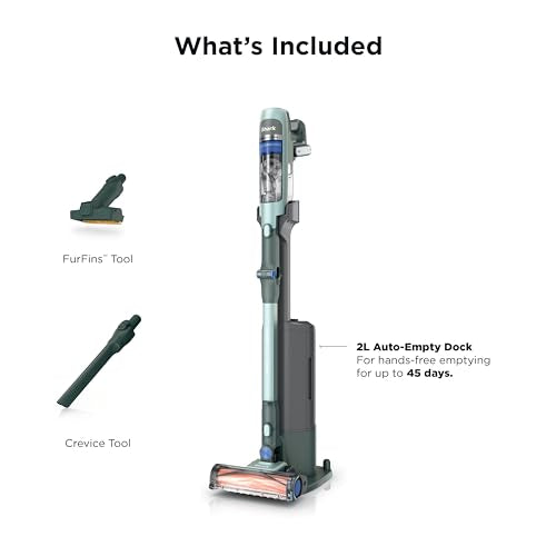Shark PowerDetect Speed Plus Clean & Empty | Cordless Stick Vacuum Cleaner with Auto-Empty | Lightweight | Exclusive Pet Hair Accessories | Carpet, Hard Floors | 60-Min Runtime | Frosted Sage | IA3243