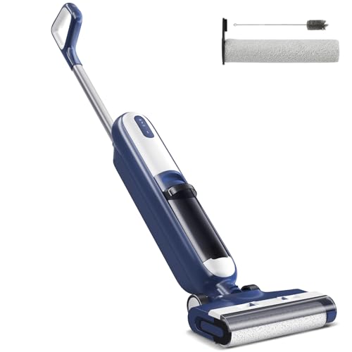 OLIXIS Wet Dry Vacuum Cleaner, Cordless All-in-One Vac Mops, Vacuum Mop with Self-Cleaning System, Dual Water Tank Design, Tangle-Free Brush, Dual-Edge Cleaning, 35-Min Runtime