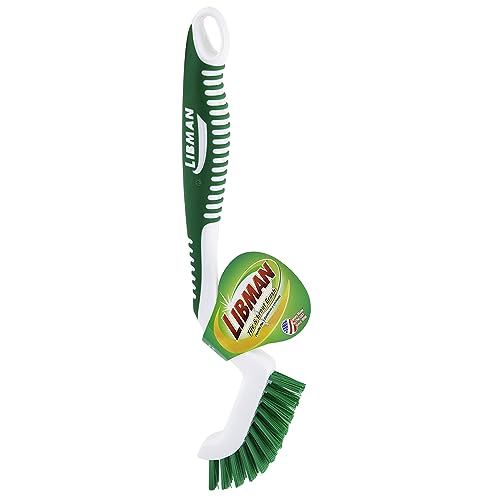 Libman 18 Tile and Grout Brush with Ergonomic Handle