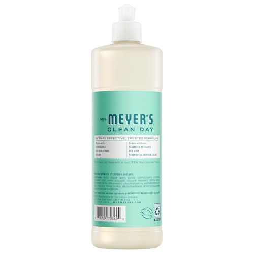 MRS. MEYER'S CLEAN DAY Liquid Dish Soap, Mint, 16 fl. Oz