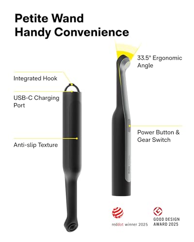 HOTO Wand™ Cordless Spin Scrubber, Electric Rechargeble Grout Cleaning Brush, IPX7 Waterproof Bathroom Scrubber, 12 Replaceable Brush Heads Version Power Scrubber for Grout, Tiles, Corners, Crevices