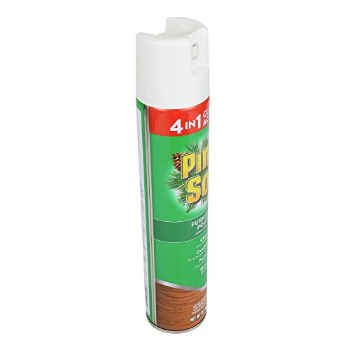 Pine-Sol Furniture, Polish 4in1 Cleaning Action Wood Polish Spray Wood Polish Spray for Your Cleans Conditions Protects and Shines Ounces Original Pine Scent, Yellow, Lemon, 12.7 Fl Oz