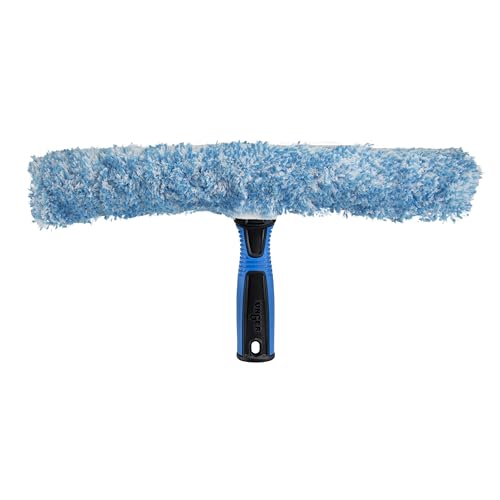 Unger Professional Connect and Clean 14" Window Scrubber Washer for Glass Cleaning, Commercial and Residential Washing, Multipurpose Tool, Gentle on Windows, Reusable Microfiber Sleeve