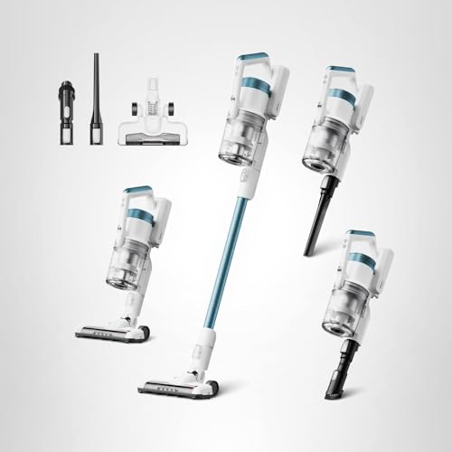 Eureka RapidClean Pro NEC280TL Cordless Stick Vacuum Cleaner – Lightweight 5.3 lbs, 40-Min Runtime, LED Headlights, 3 Power Modes, Ideal for Pet Hair, Hard Floors & Carpets