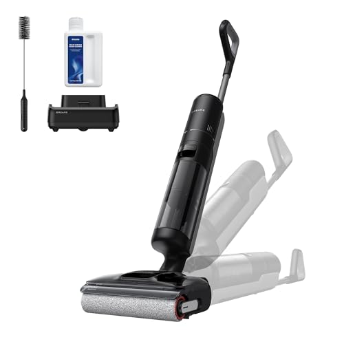 DREAME H12 Pro Gen2 Vacuum Mop, 0 Tangle Wet Dry Vacuum Cleaner, Cordless Vacuum Mop All-in-One for Hard Floors, 180° Lie-Flat Floor Cleaner Machine with 194°F Hot Self-Cleaning, 50Mins Runtime