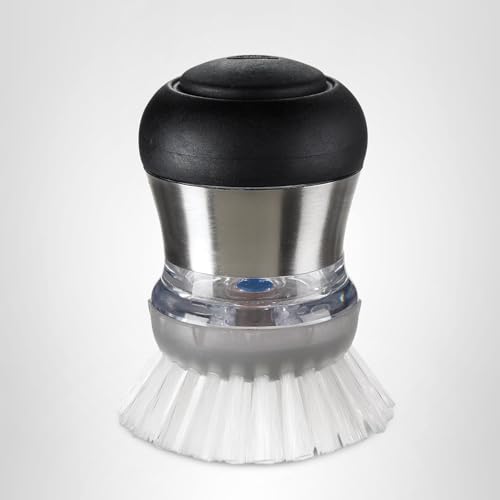 OXO Steel Soap Dispensing Palm Brush