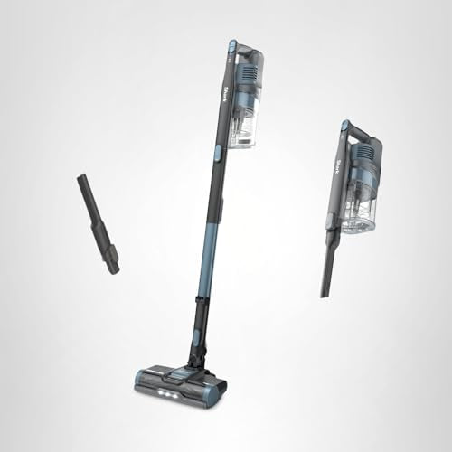 Shark Pet Cordless Stick Vacuum | XL Dust Cup, LED Headlights, Removable Handheld Vac, Crevice Tool | Portable Vacuum for Pet Hair | Carpet & Hard Floors | 40-Min Runtime | Ice Blue | IX141AMZ