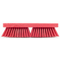 SPARTA Plastic Floor Scrub Brush, Brush Head Only, Deck Brush with ACME Standard Thread Fitting for Deck, Industrial Kitchens, and Hospitals, 10 Inches, Red