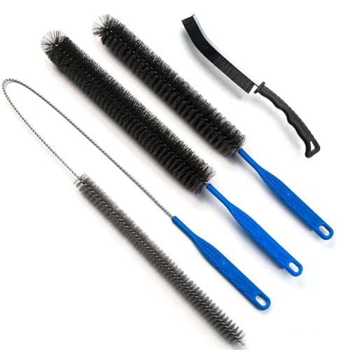 Dryer Vent Cleaner Kit, Dryer Cleaning Brush Vent Cleaner, Refrigerator Coil Cleaning Brush Clothes Trap Duct Remover, Appliance Brush, Home Dryer and Washer Lint Trap Cleaning Tool Set