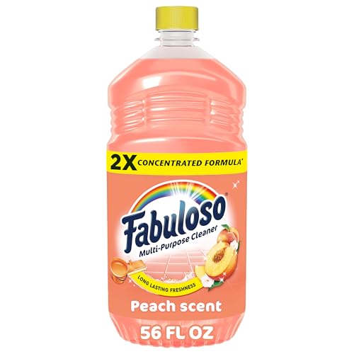 Fabuloso 2X Multi-Purpose Cleaner, No Rinse Floor Cleaner, Long-Lasting Freshness, Peach Scent, 56 fl oz