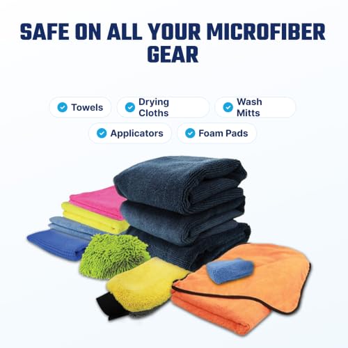 Chemical Guys Microfiber Cleaning Cloth and Car Wash Towel Detergent - Concentrated Cleaner for Towels, Microfiber Cloths, and Pads - Removes Dirt, Wax, Grease, Stains, Orange Scent - 16 oz