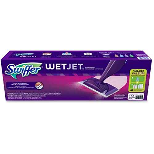 Swiffer WetJet Hardwood floor spray mop starter kit