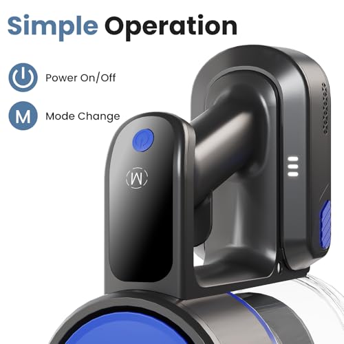 NEWBULIG Cordless Vacuum Cleaner, Lightweight Stick Vacuum for Home with Anti-Tangle and LED Lights, Powerful Rechargeable Wireless Cleaners for Hardwood Floors Carpet Pet Hair
