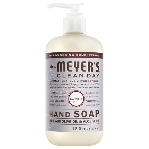 MRS. MEYER'S CLEAN DAY Hand Soap, Lavender Scent, 12.5 Fl Oz Bottle