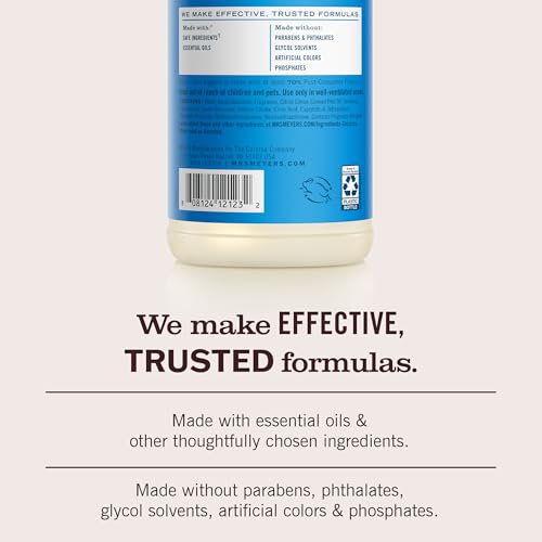 MRS. MEYER'S CLEAN DAY Multi-Surface Everyday Cleaner, Blueberry Scent, 16 Fl Oz Bottle