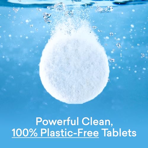 BLUELAND Toilet Bowl Cleaner Tablets, 14 Count (Pack of 1), Lemon Cedar, Plastic-Free, No Harsh Chemicals, Plant-Based, Septic-Safe, Removes Lime, Rust, Hard Water and Toilet Ring Stains