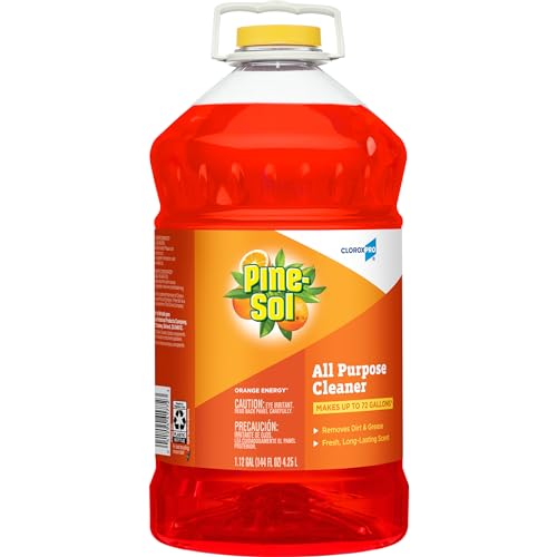 Clorox CloroxPro Pine Sol All Purpose Cleaner, Multi Surface Cleaning, Healthcare and Industrial, Orange Energy, 144 Ounces, 3 Count, 41772