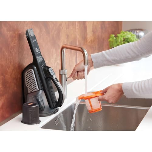 BLACK+DECKER dustbuster Portable Vacuum Cordless Handheld, Small Hand Vacuum Cleaner for Dorm Home and Car, Powerful 20V AdvancedClean+ (HHVK515J00FF)