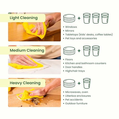 Good Natured Brand All-Purpose Cleaner Concentrate | 8oz makes 128oz | Lemon Essential Oil | 16X Concentrated Natural Multi-Surface Cleaner