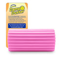 Scrub Daddy Damp Duster, Multipurpose Dusters for Cleaning - Wooden & Venetian Blind Cleaner Tool, Ridged Wet Dust Sponge for Skirting Board, Radiator, Blinds & Mirrors, Home Cleaning Products, Pink