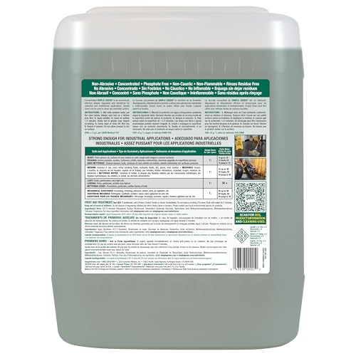 Simple Green, SMP13006, Industrial Cleaner/Degreaser, 1 / Each, White, 5 Gallons (Pack of 1)