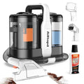 Portable Carpet & Upholstery Cleaner Machine, 15Kpa Strong Suction & Handheld Spot Cleaner Machine for Couch, Sofa, Car, Pet Stains, Furniture Cleaner with Cleaner Solution and Self-Cleaning System