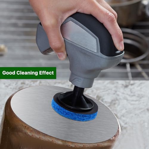 Boocalny 32pcs Electric Cleaning Brush Pad Set, 8 Foam Pads 8 Kitchen Mats 8 Performance Pads 8 Microfibre Pads, Power Scrubber Scour Replacement Pads fit for Dremel Versa Cleaning Brush