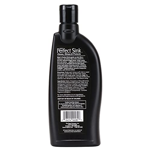 HOPE'S Perfect Sink Cleaner and Polish, Restorative, Removes Stains, Cast Iron, Corian, Composite, Acrylic, 8.5 Fl Oz