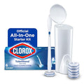 Clorox ToiletWand Disposable Toilet Cleaning System, Kills 99.9% of Germs and Viruses, Wand, Caddy and 6 Refill Heads