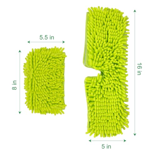 Pine-Sol Microfiber Chenille Mop Refill Compatible with Pine-Sol Dual-Sided Microfiber Mop, Replacement Head for Dry or Wet Use, Machine Washable Double Sided All Surface Cleaning