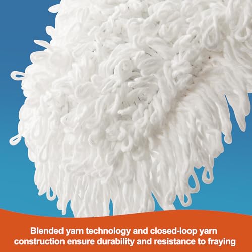 CLEANHOME 36" Commercial Dust Mops for Floor Cleaning Heavy Duty Floor Duster Mop with Long Handle Hotel Gym Household Cleaning Supplies for Hardwood, Tiles, Marble Floors (Green)