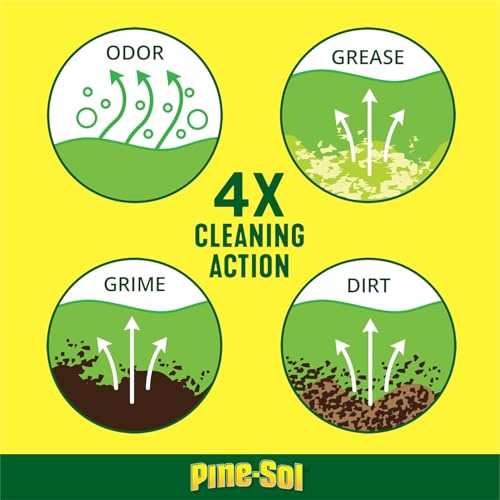 Pine-Sol Multi-Surface Cleaner, Floor Cleaner, Lemon, 96 Fluid Ounces