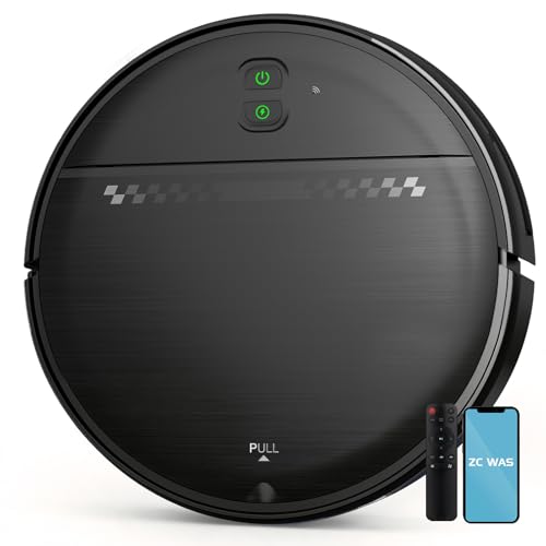 ZC WAS 2-in-1 Robot Vacuum Cleaner for Hard Floors&Carpets with 2.87'' Slim Design