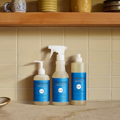 Mrs. MEYER'S CLEAN DAY Multi-Surface Everyday Cleaner, Blueberry Scent, 16 Fl Oz Bottle - 3 Pack