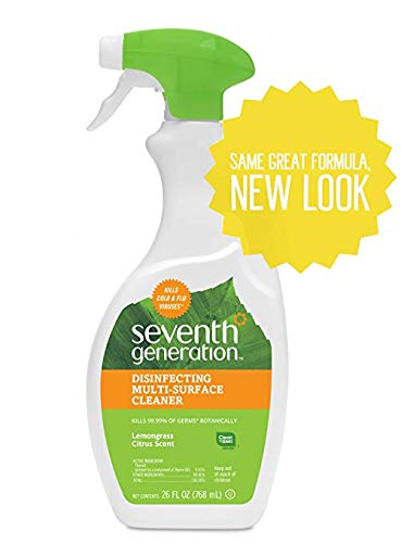 Seventh Generation Botanical Multi-surface Disinfecting Cleaner, Lemongrass Citrus, 26 fl oz (3 pack)