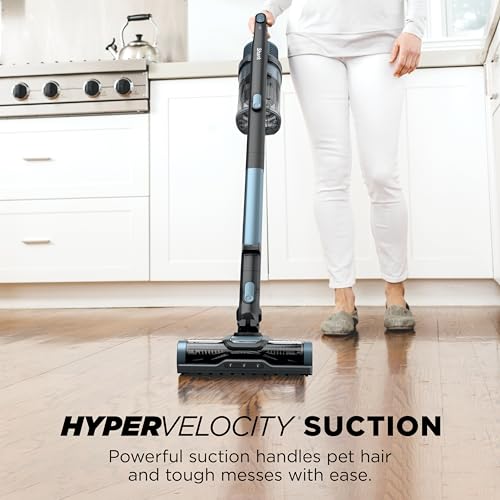 Shark Pet Cordless Stick Vacuum | XL Dust Cup, LED Headlights, Removable Handheld Vac, Crevice Tool | Portable Vacuum for Pet Hair | Carpet & Hard Floors | 40-Min Runtime | Ice Blue | IX141AMZ