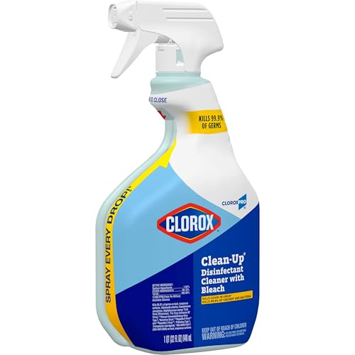 CloroxPro Clorox Clean-Up Disinfectant Cleaner with Bleach Spray, 32 Ounces (35417)