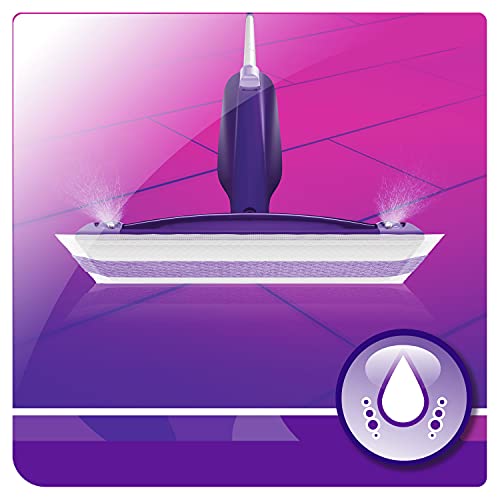 Swiffer WetJet Floor Spray Mop, Starter Kit, Includes: 1 WetJet, 5 Pads, 1 Cleaning Solution & 4 Batteries