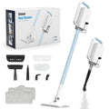 Steam Cleaner, 6 in1 Rotated Steam Mop Cleaner with 2 Modes, 2 Microfiber Pads, 400ML Removable Tank, 23FT Power Cable, Detachable Steam Mops for Floor, Laminate Floor, Tiles Cleaning (Sapphire Blue)