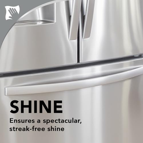 Weiman Stainless Steel Cleaner, 30 Count Wipes, Anti-Fingerprint, Removes Grease, Water Spots, Streaks & Residue, Polishing Cleaner Safe for Appliances, Chrome, Sinks & Grill Exteriors