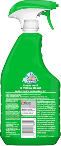 Scrubbing Bubbles Foaming Bleach Bathroom and Shower Cleaner Disinfectant Spray, Helps Erase Mold & Mildew, 32oz