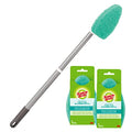 Scotch-Brite Extendable Tub & Tile Scrubber Kit, Includes 1 Handle and 3 Non-Scratch Scrubber Pads