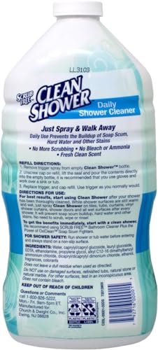 2 Set / Clean+Shower++No+Scent+Basin+Tub+and+Tile+Cleaner++60+oz.+Liquid