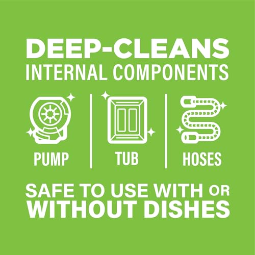 Affresh Dishwasher Cleaner, Helps Power Away Odor Causing Residues & Grime Inside Pump, Tub & Hoses, 6 Tablets, 6 Month Supply