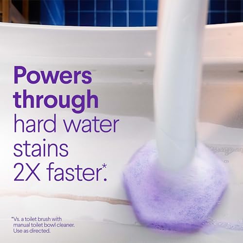 Clorox Scentiva ToiletWand Toilet Cleaner Refills, Lavender and Jasmine, Disposable Toilet Brush Scrubbing Pads, Eliminates Hard Water and Lime Stains 2X Faster than Using a Manual Brush, 10 Count