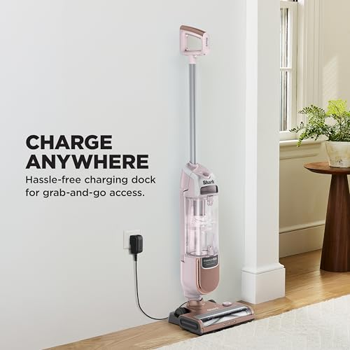 Shark Freestyle Max Cordless Upright Vacuum, Multi-Surface Cleaning, Lightweight, Easy Maintenace, with Large Dust Cup and 2-Speed Brushroll, LED Headlights, Rose Gold, SV2002HRG