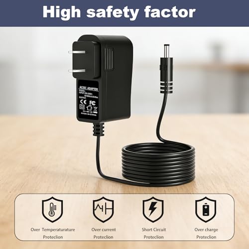 8.4V Charger for Casabella Spin Scrubber Compatible with Casabella 8501010 Spin Scrubber 7.4V 2000mAh Battery Charger Power Adapter Supply Cord